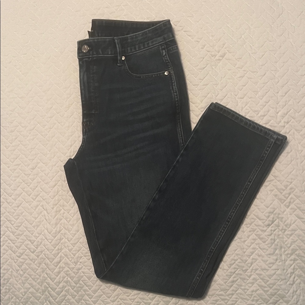 White House Black Market Dark Blue Straight Leg Jeans